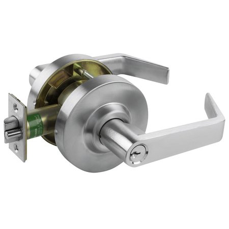 ARROW Grade 1 Cylindrical Lock, Intruder Classroom Function, Key in Lever Cylinder, Sierra Lever, 3-11/32- QL97-SR-26D